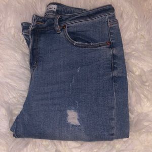 LOFT curvy skinny crop jeans